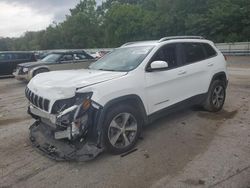 Salvage cars for sale from Copart Ellwood City, PA: 2019 Jeep Cherokee Limited