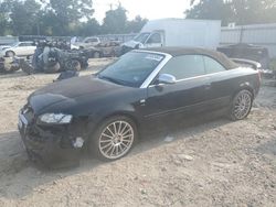 Audi s4/rs4 salvage cars for sale: 2007 Audi S4 Quattro Cabriolet