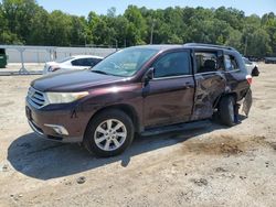 Toyota Highlander salvage cars for sale: 2013 Toyota Highlander Base