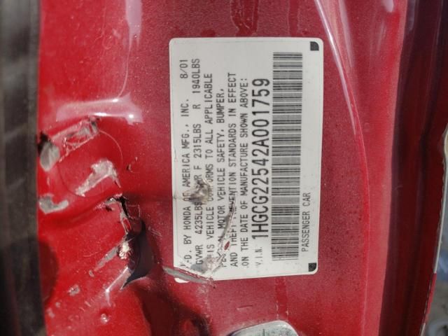 2002 Honda Accord ex