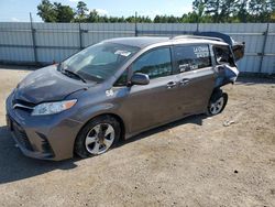 Toyota Sienna le salvage cars for sale: 2020 Toyota Sienna LE