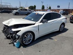 Infiniti salvage cars for sale: 2018 Infiniti Q50 Luxe