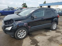 Salvage cars for sale from Copart Woodhaven, MI: 2020 Ford Ecosport SE