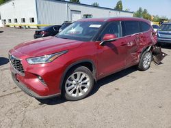 Toyota Vehiculos salvage en venta: 2023 Toyota Highlander Hybrid Limited