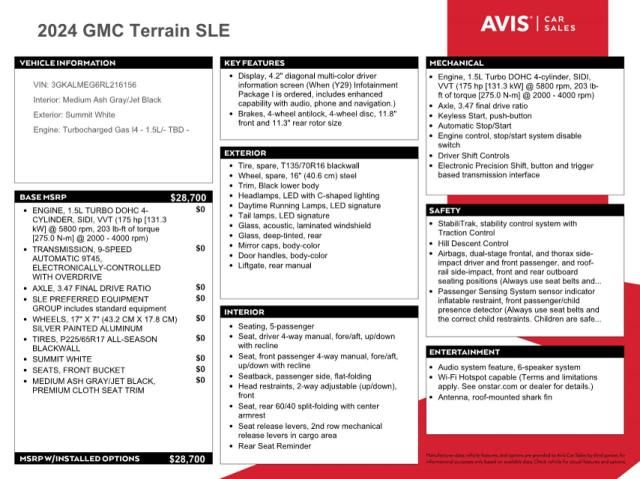 2024 GMC Terrain SLE