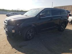 Toyota Highlander salvage cars for sale: 2019 Toyota Highlander LE