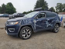 Jeep Compass salvage cars for sale: 2020 Jeep Compass Limited