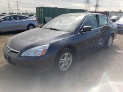 Vehiculos salvage en venta de Copart Elgin, IL: 2007 Honda Accord SE