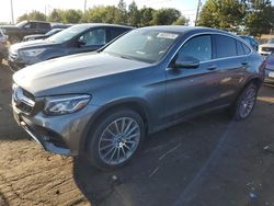 Salvage cars for sale from Copart Denver, CO: 2018 Mercedes-Benz GLC Coupe 300 4matic