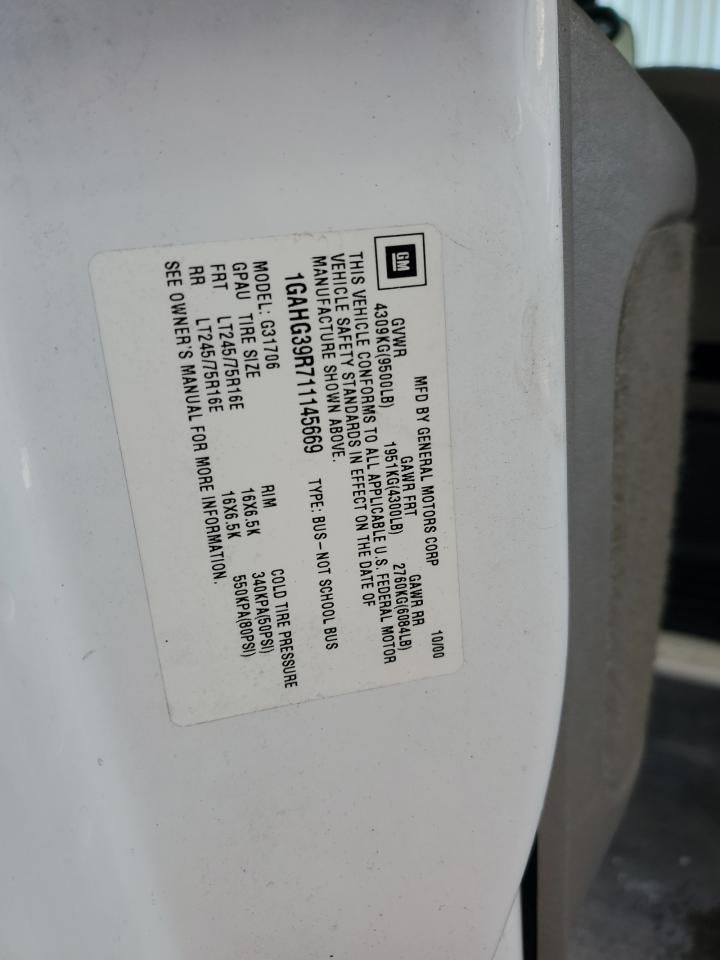 2001 Chevrolet Express G3500