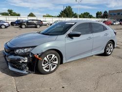 Honda salvage cars for sale: 2019 Honda Civic EX