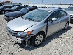 Honda Civic salvage cars for sale: 2012 Honda Civic LX