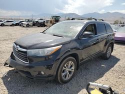 Toyota Highlander salvage cars for sale: 2015 Toyota Highlander XLE