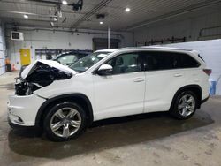 Toyota Highlander salvage cars for sale: 2016 Toyota Highlander Limited