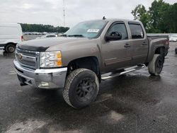 Chevrolet Silverado k1500 lt salvage cars for sale: 2012 Chevrolet Silverado K1500 LT