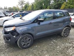 Salvage cars for sale from Copart Waldorf, MD: 2018 Ford Ecosport S