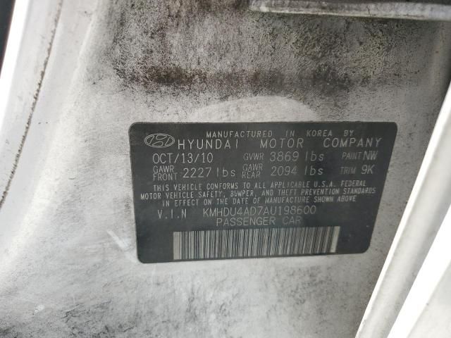 2010 Hyundai Elantra Blue