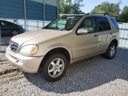 Mercedes-Benz m-Class salvage cars for sale: 2002 Mercedes-Benz ML 500