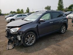 Toyota salvage cars for sale: 2017 Toyota Rav4 HV Limited