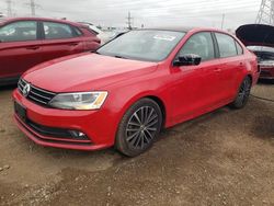 Volkswagen salvage cars for sale: 2016 Volkswagen Jetta Sport