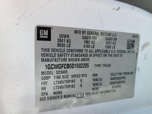 2013 Chevrolet Express G2500