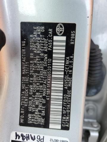 2012 Toyota Camry Base