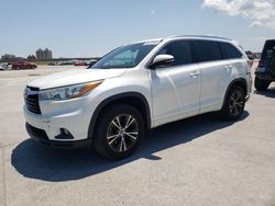 Toyota Highlander salvage cars for sale: 2016 Toyota Highlander XLE