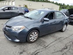 Salvage cars for sale from Copart Exeter, RI: 2015 Toyota Corolla L