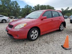 Toyota Matrix salvage cars for sale: 2005 Toyota Corolla Matrix XR