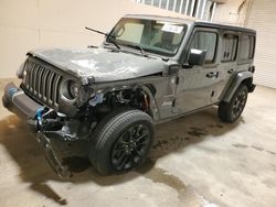 Jeep salvage cars for sale: 2023 Jeep Wrangler Sahara 4XE