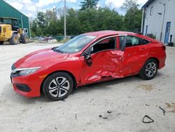 Honda Civic salvage cars for sale: 2016 Honda Civic LX