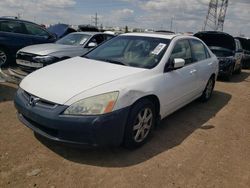 Honda Accord salvage cars for sale: 2003 Honda Accord EX