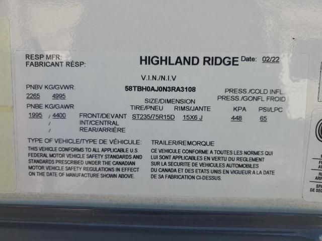2022 Highlridge Mesa Ridge