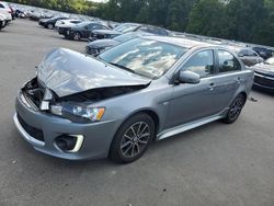 Mitsubishi salvage cars for sale: 2017 Mitsubishi Lancer ES