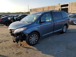 Toyota Sienna xle salvage cars for sale: 2016 Toyota Sienna XLE