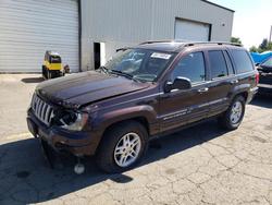 Jeep salvage cars for sale: 2004 Jeep Grand Cherokee Laredo