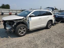 Toyota Highlander salvage cars for sale: 2014 Toyota Highlander XLE