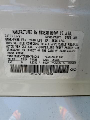 2021 Infiniti Q50 Sensory