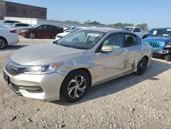 Honda Accord salvage cars for sale: 2016 Honda Accord LX