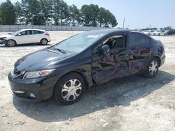 Salvage cars for sale from Copart Loganville, GA: 2013 Honda Civic Hybrid