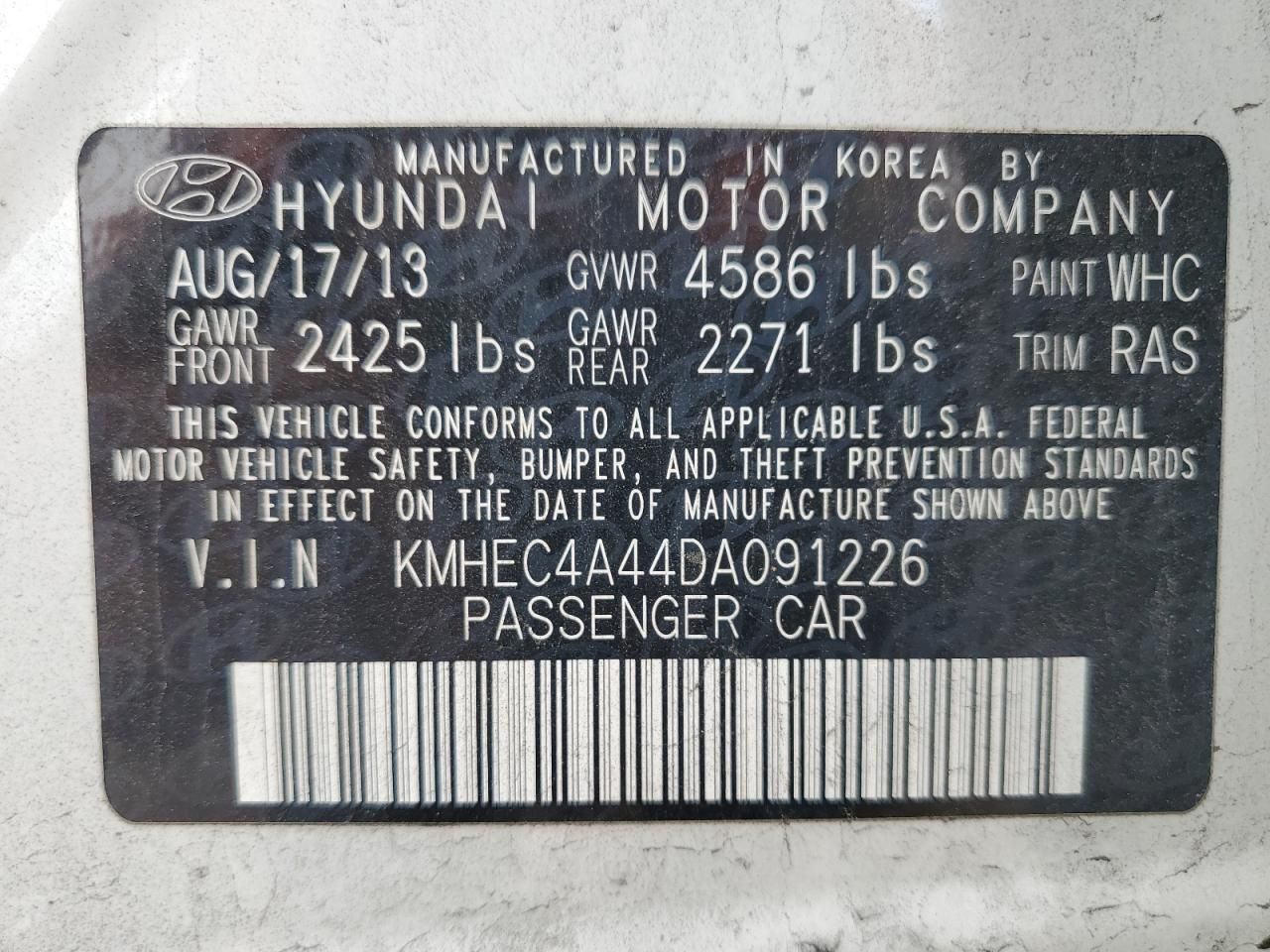 2013 Hyundai Sonata Hybrid