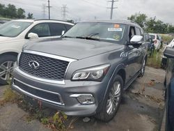 Infiniti salvage cars for sale: 2017 Infiniti QX80 Base