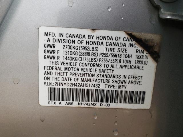 2010 Acura Mdx Technology Technology