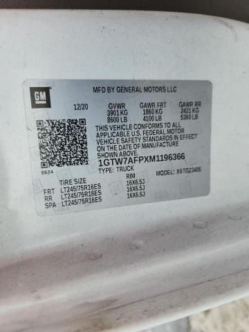 2021 GMC Savana G2500