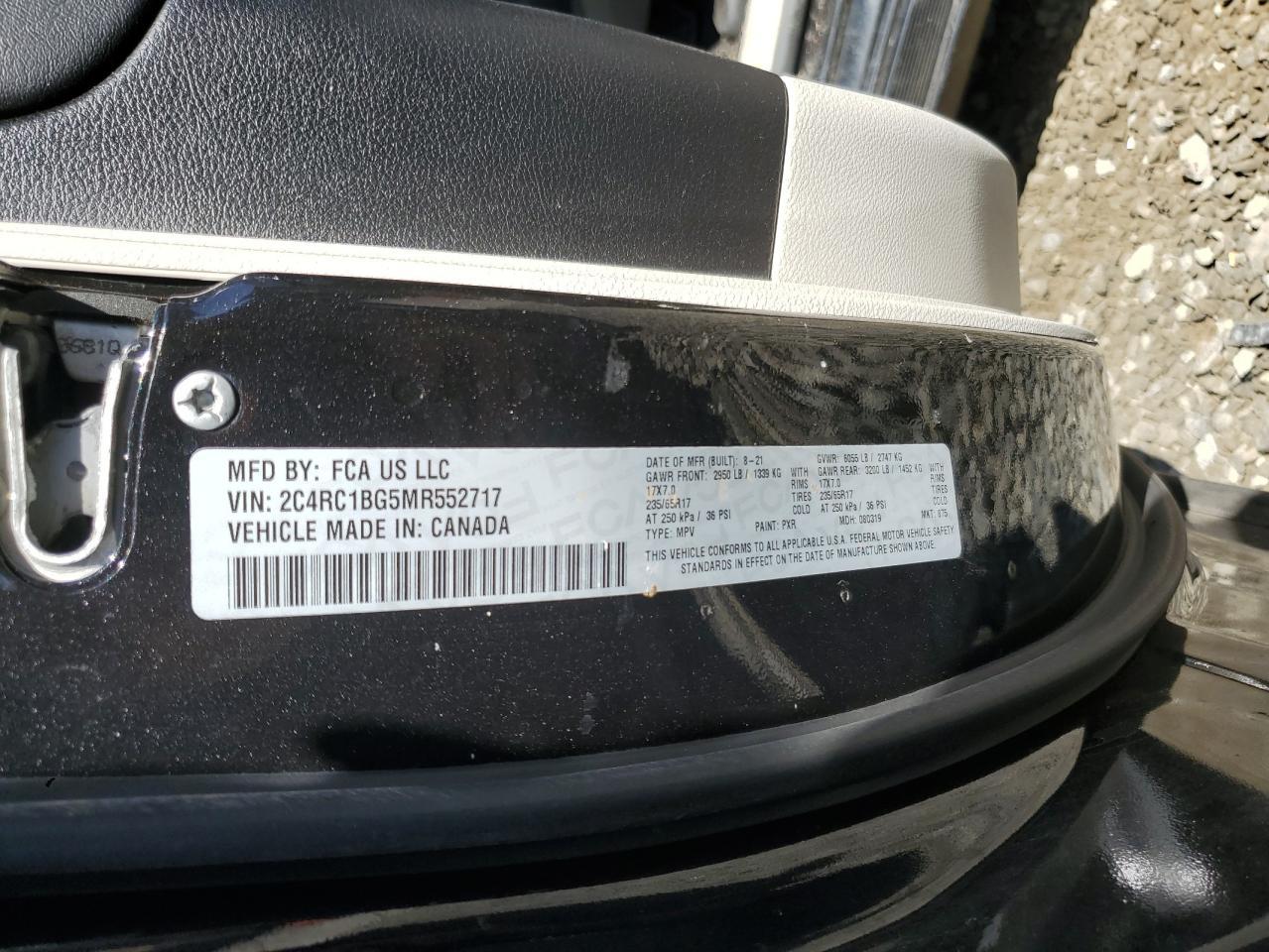 2021 Chrysler Pacifica Touring l