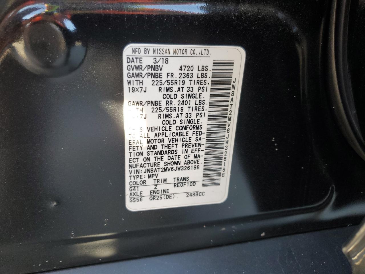 2018 Nissan Rogue s