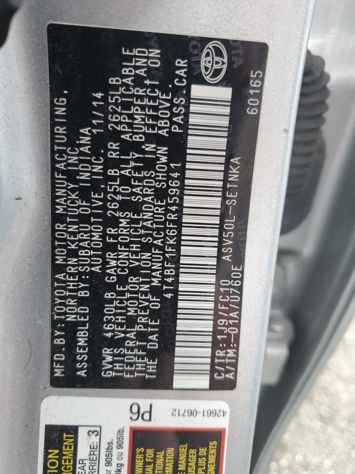 2015 Toyota Camry le