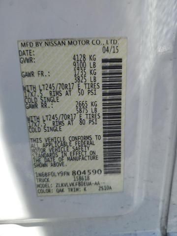2015 Nissan NV 2500