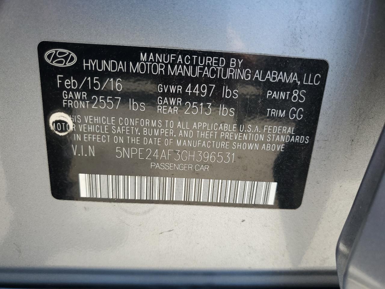 2016 Hyundai Sonata se