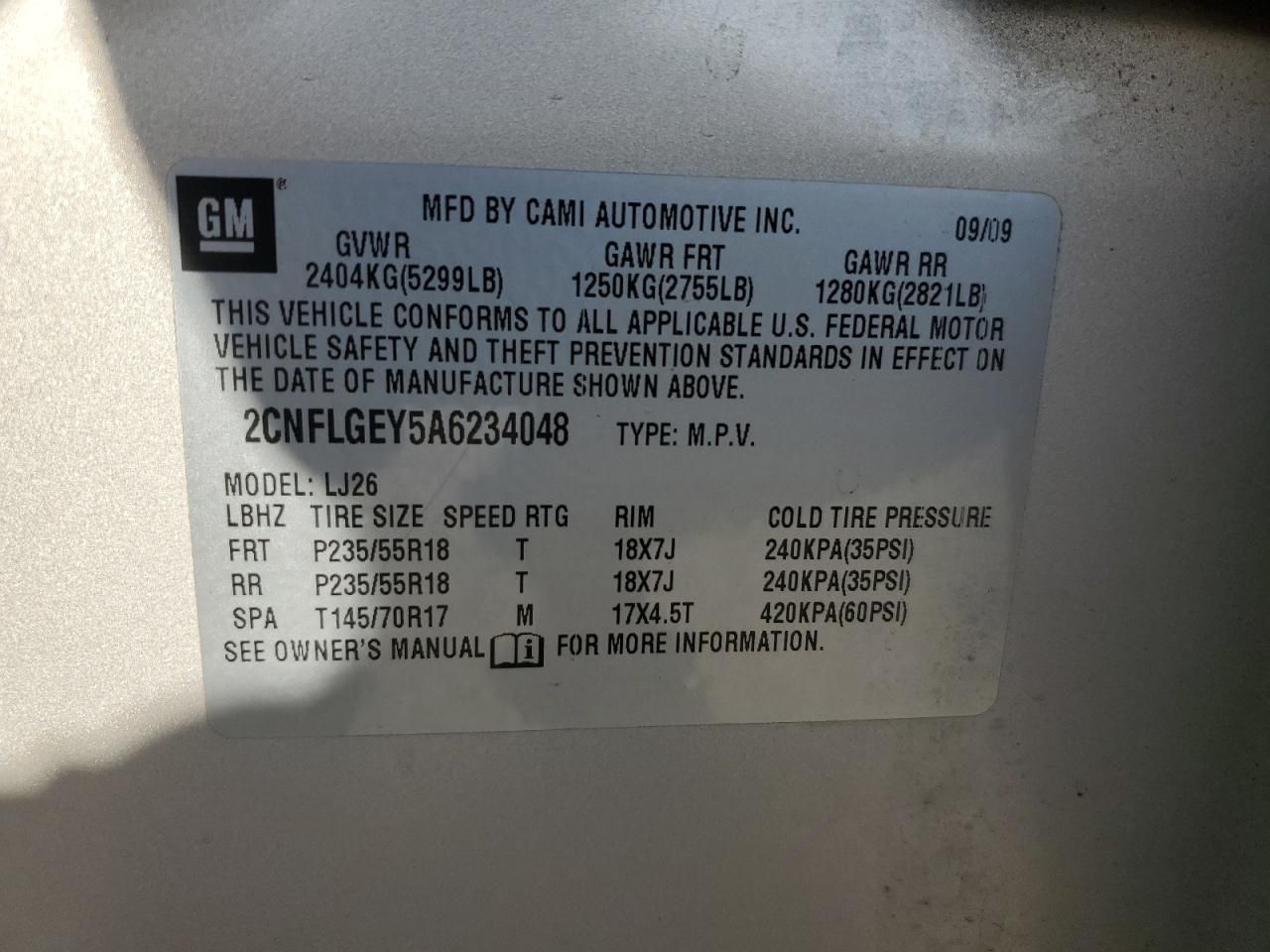 2010 Chev Rolet Equinox ltz